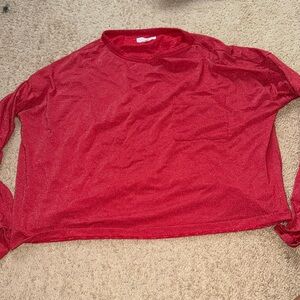 Red Long Sleeve Tee
